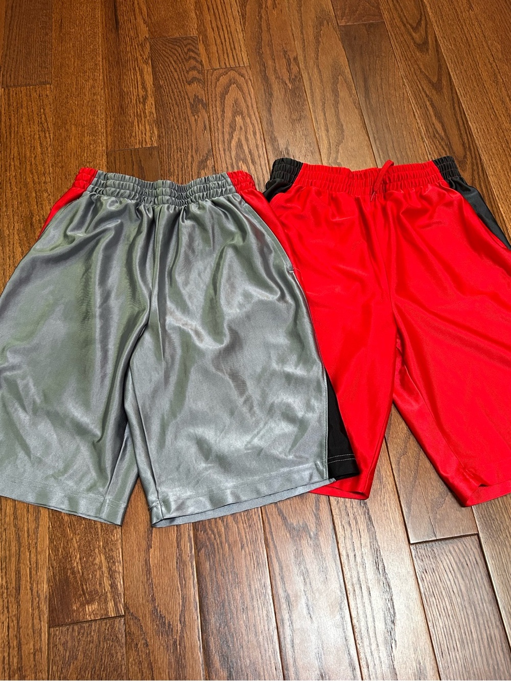 Xersion Gray and Red Athletic Shorts Bundle of 2 Size M (10/12)